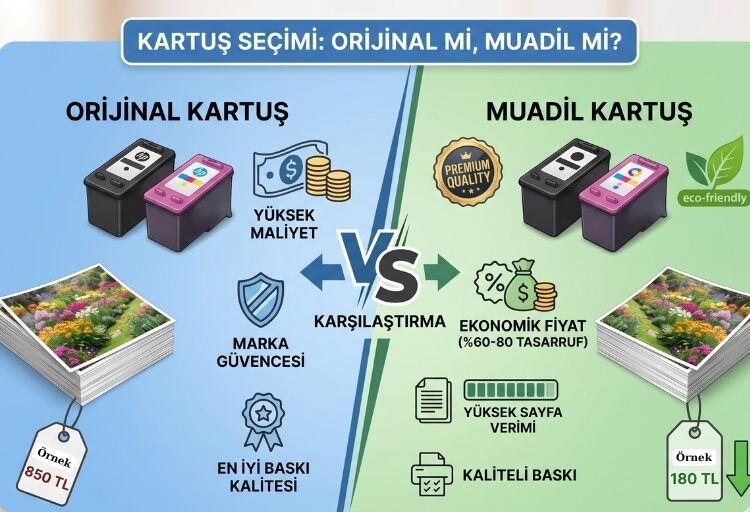 Kartuş Seçimi: Orijinal mi, Muadil mi? Hangisini Tercih Etmelisiniz?