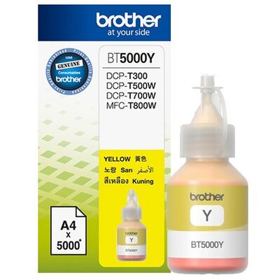 Brother BT5000Y Orjinal Sarı Şişe Mürekkep - 1