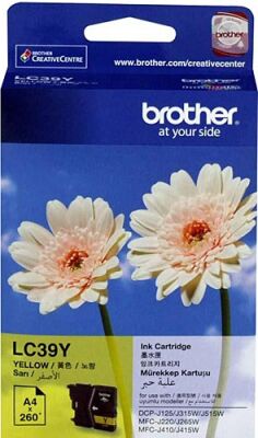 Brother LC39Y Sarı Mürekkep Kartuş - 1