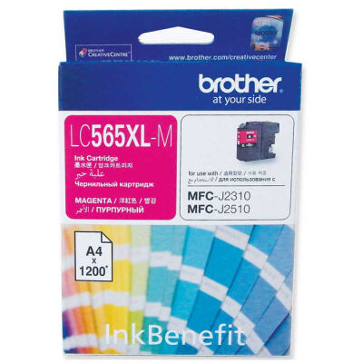 Brother LC565XL M Kırmızı (Magenta) Orijinal Mürekkep Kartuşu - 1.200 Sayfa - 1