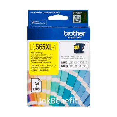 Brother LC565XL Y Sarı (Yellow) Orijinal Mürekkep Kartuşu - 1.200 Sayfa - 1