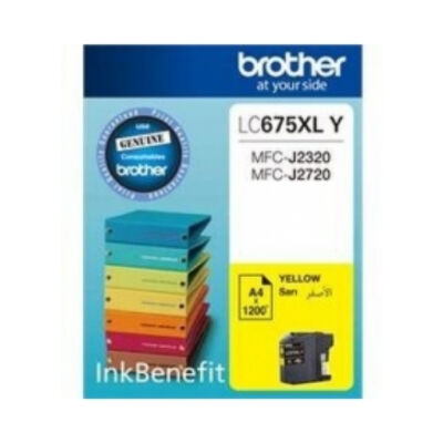 Brother LC675XL Y Sarı (Yellow) Orijinal Mürekkep Kartuşu - 1.200 Sayfa - 1