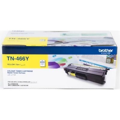 Brother TN-466Y (TN466) Sarı Yüksek Kapasiteli Orijinal Toner - 1