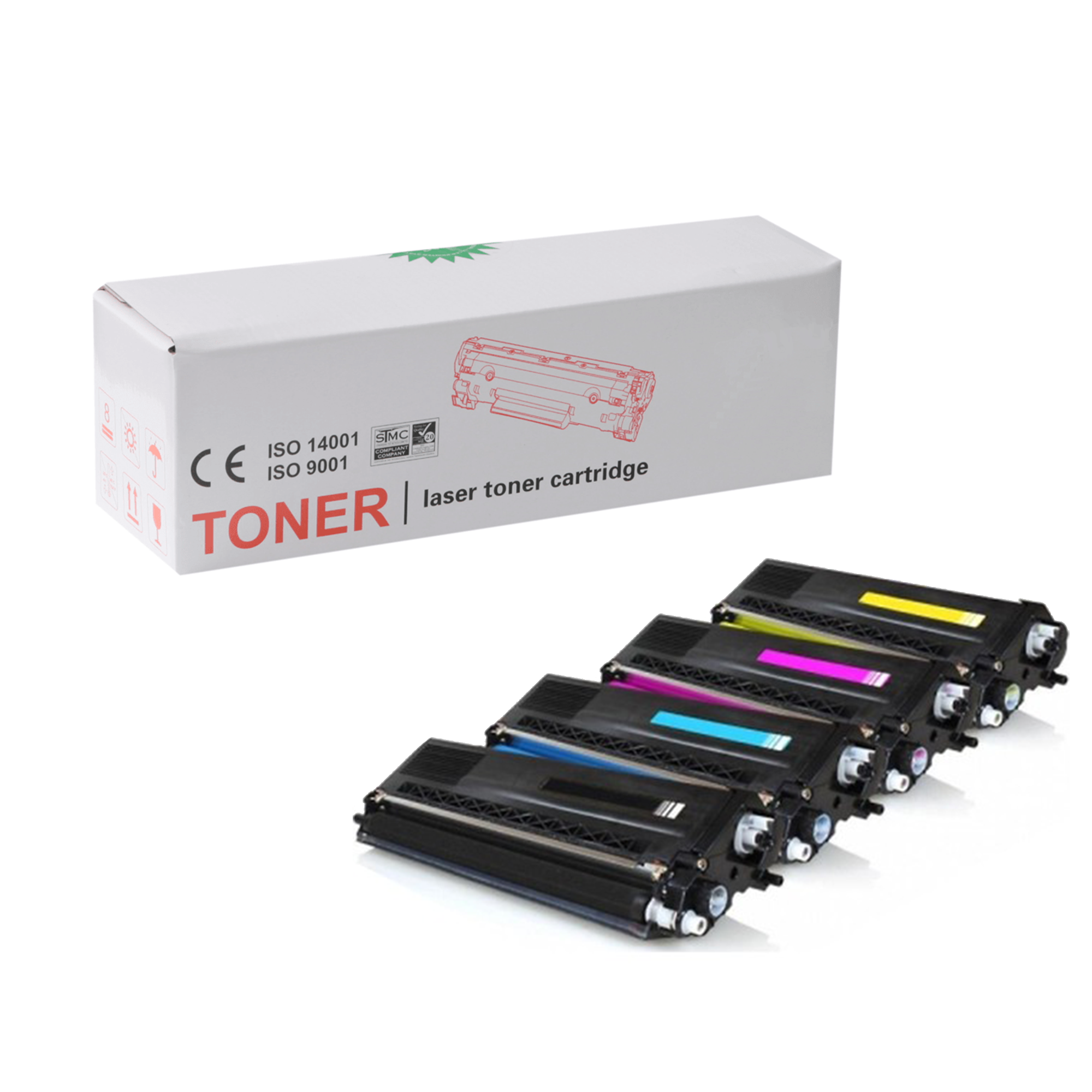 Brother TN-466 CMYK (TN466BK, TN466C, TN466M, TN466Y) Yüksek Kapasiteli Muadil Toner Seti - Brother