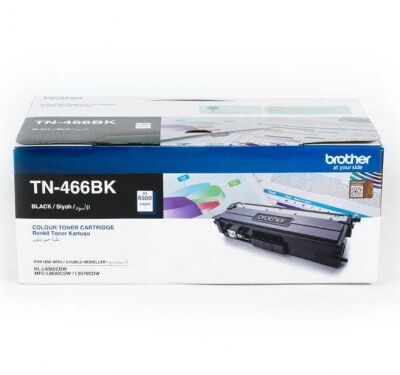 Brother TN-466BK (TN466) Siyah Yüksek Kapasiteli Orijinal Toner - 1