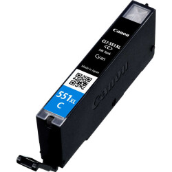 Canon CLI-551XL Mavi Muadil Mürekkep Kartuş 