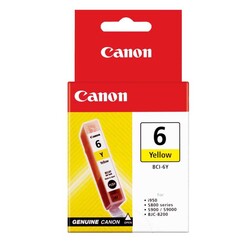 Canon - Canon BCI-6 Sarı Mürekkep Kartuş