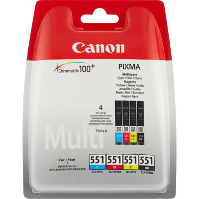 Canon CLI-551 Orjinal Kartuş Seti - 1