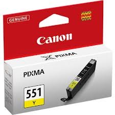 Canon - Canon CLI-551 Sarı Mürekkep Kartuş