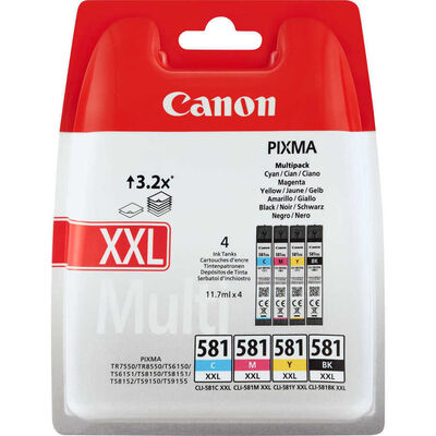 Canon CLI-581XXL Orjinal Kartuş Multipack 4'lü Set