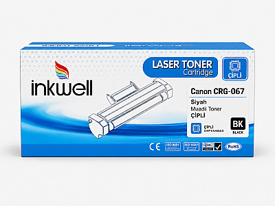 Canon CRG-067 Siyah Muadil Toner ÇİPLİ - 1