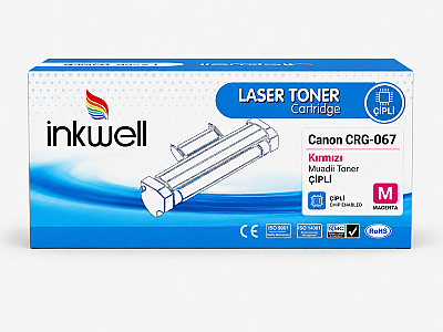 Canon CRG-067 Kırmızı Muadil Toner ÇİPLİ - 1