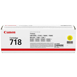 Canon CRG-718 Orjinal Sarı Toner - Canon