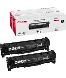 Canon - Canon CRG-718 Siyah Orjinal Toner 2'li Paket