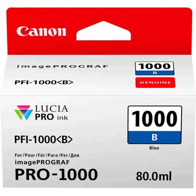 Canon PFI-1000 Mavi Mürekkep Kartuş EUR/OCN (0555C001) - 1