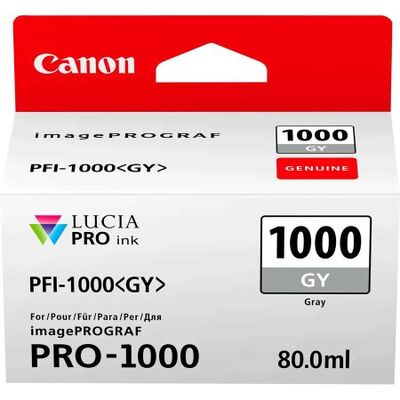 Canon PFI-1000 Gri Mürekkep Kartuş EUR/OCN (0552C001) - 1