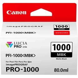 Canon PFI-1000 Matte Black Mürekkep Kartuş EUR/OCN (0545C001) - Canon