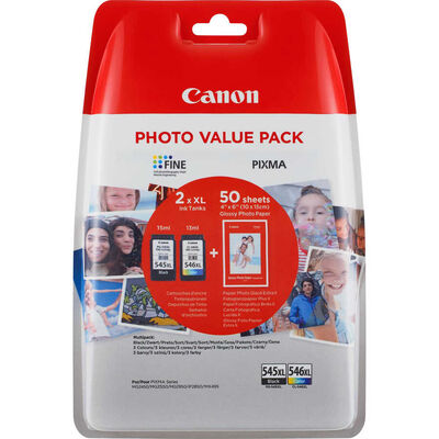 Canon PG-545XL / CL-546XL İkili Paket Orjinal Kartuş