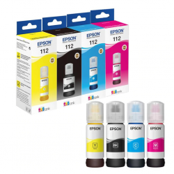Epson 112 Orjinal Şişe Mürekkep Seti Tüm Renkler - Epson