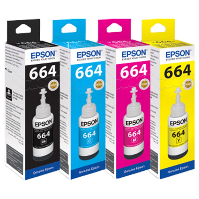 Epson - Epson T664 Orijinal Mürekkep Seti Tüm Renkler