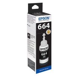 EPSON T6641 L100/ L200/ L300 (C13T66414A) SİYAH MÜREKKEP 70ML - Epson
