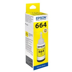 Epson - EPSON T6644 L100/ L200/ L300 (C13T66444A) SARI MÜREKKEP 70ML