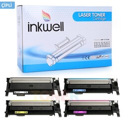 HP - HP 117A Çipli Muadil Toner Seti Tüm Renkler