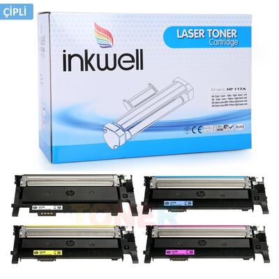 HP 117A Çipli Muadil Toner Seti Tüm Renkler