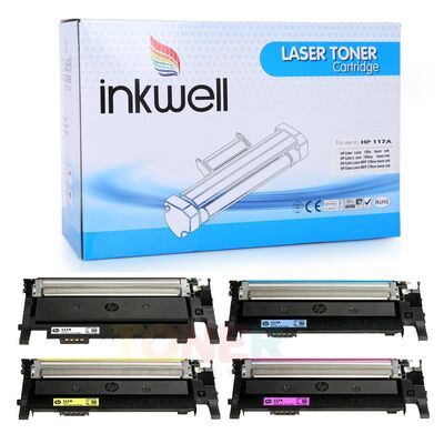 HP 117A Muadil Toner Seti Tüm Renkler Chipsiz