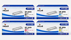 HP 203A Muadil Toner Seti CF540A CF541A CF542A CF543A Tüm Renkler - HP