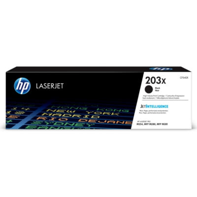 HP 203X CF540X Siyah Yüksek Kapasiteli Orijinal Toner - 1
