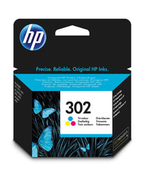 HP 302 F6U65AE CMY Renkli Orjinal Mürekkep Kartuş - HP