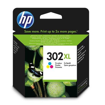 HP 302XL F6U65AE CMY Renkli Orjinal Mürekkep Kartuş - 1