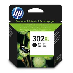 HP 302XL F6U66AE Siyah Orjinal Mürekkep Kartuş Yüksek Kapasite - HP