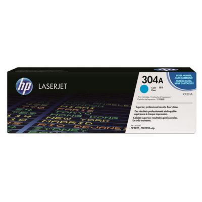 HP 304A CC531A Mavi Orijinal Toner