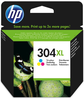 HP 304XL Orjinal Renkli Mürekkep Kartuş