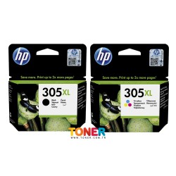 HP 3YM63AE (305XL) Renkli Orjinal Kartuş Yüksek Kapasite - DeskJet 2300 - HP