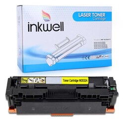 HP - HP 415X W2032X M454 Yüksek Kapasite Sarı Muadil Toner Çipli