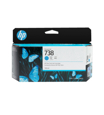 HP 498N5A 738 Mavi Orijinal Kartuş DesignJet T850 T950 - 1