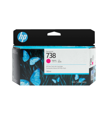 HP 498N6A 738 Kırmızı Orijinal Kartuş DesignJet T850 T950 - 1
