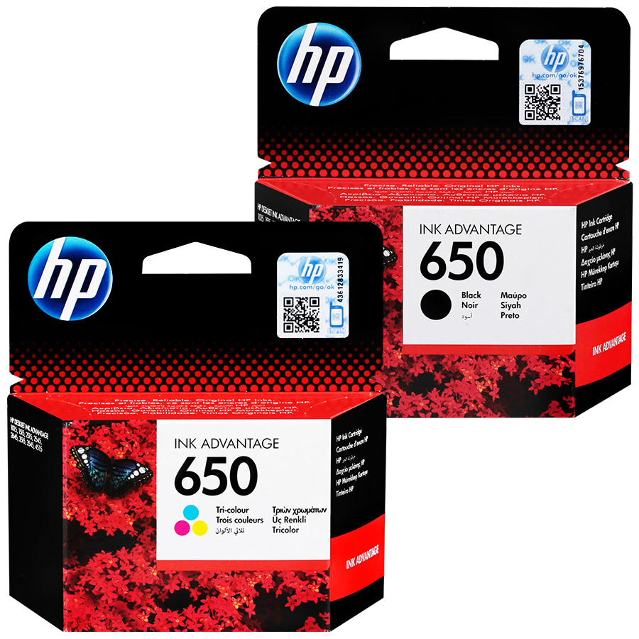 HP 650 Kartuş Seti Siyah - Renkli CZ101A-CZ102A