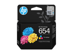 HP 654 Üç Renkli Orijinal Kartuş 7FP38UE - HP