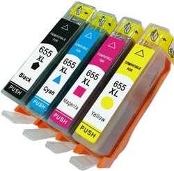 HP 655XL (CZ109AE) MUADİL KARTUŞ 4 RENK SET - HP
