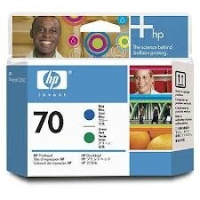 HP 70 (C9408A) Mavi + Yeşil Orjinal Kafa Kartuşu - Designjet Z2100 - HP