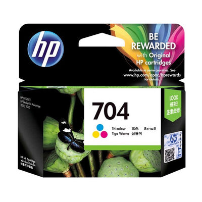HP 704 CN693A Renkli Orijinal Kartuş Deskjet 2060