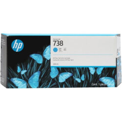 HP 738 676M6A Mavi Yüksek Kapasiteli Orijinal Kartuş 300 ml DesignJet T850 T950 - HP