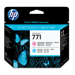  - HP 771 Orjinal Açık Mavi & Açık Kırmızı Baskı Kafası (CE019A)