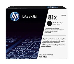 HP 81X Yüksek Kapasiteli Siyah Orijinal LaserJet Toner Kartuşu - HP