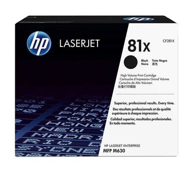 HP 81X Yüksek Kapasiteli Siyah Orijinal LaserJet Toner Kartuşu - 1