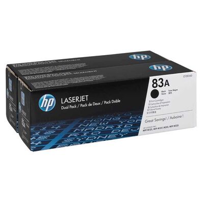 HP 83A (CF283AD) 2'li Paket Siyah Orijinal LaserJet Toner Kartuşları